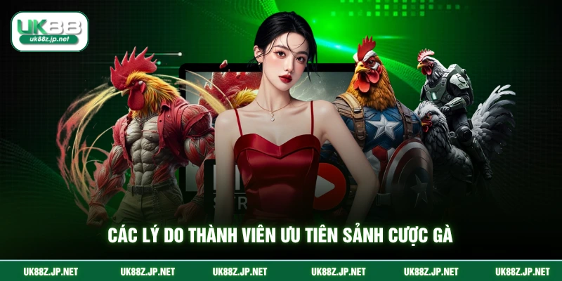 Các lý do thành viên ưu tiên sảnh cược gà